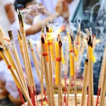 Sebuah Aromatik Dupa Yang Di Bakar