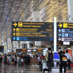 Sebuah Tempat Penerbangan Pesawat Di Bandara